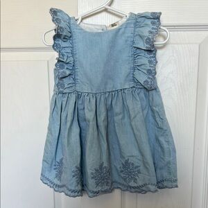Blue Ruffled Kids Dress